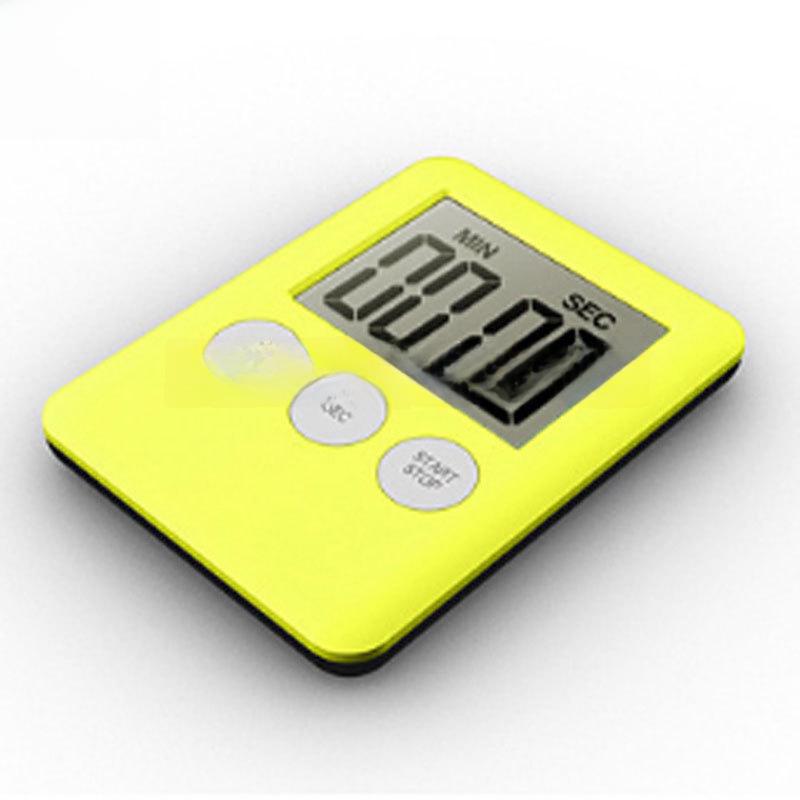 

Ультратонкий кухонный электронный секундомер с обратным отсчетом времени жёлтый