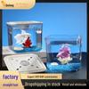 Creative Ultra White Square Betta Fish Tank for Home Decor
