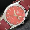 REFURBISHED VINTAGE SEIKO 5 AUTOMATIC 6309A JAPAN MENS RED DIAL WATCH A701708-5 R206c-a701708