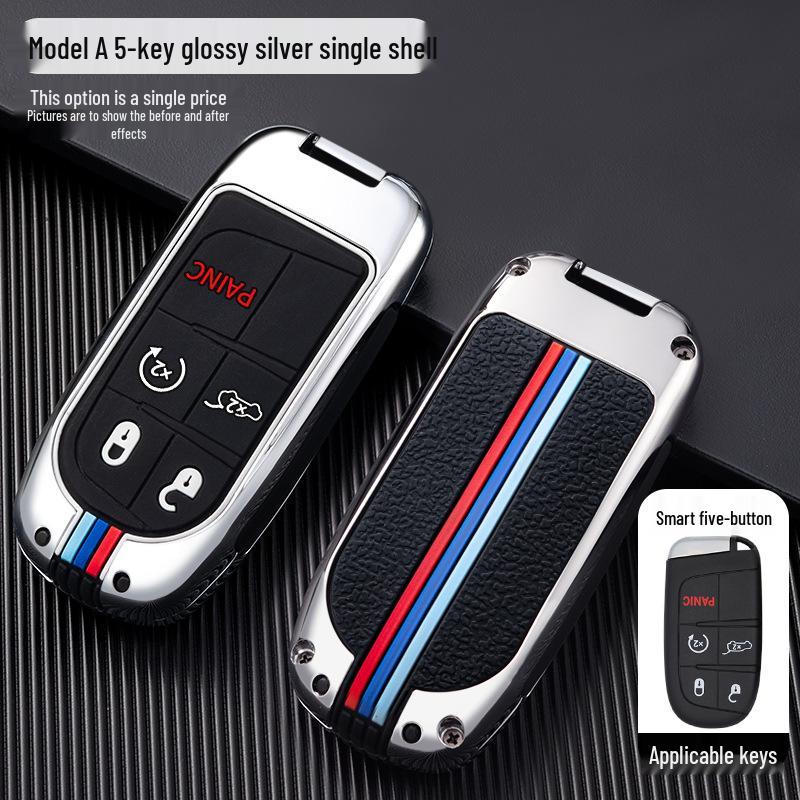 GAC Fiat Viaggio/Ottimo Car Key Case with Metal Shell and Buckle Protection