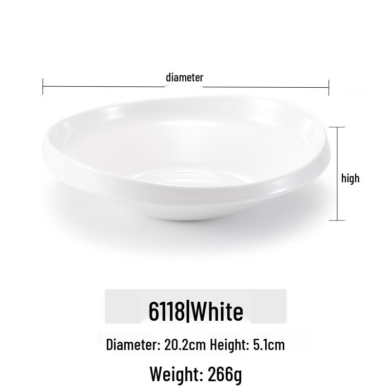 

Kaibaiya Creative Irregular Melamine Plates: Dinner, Deep, Salad, Dessert, Cold Dish