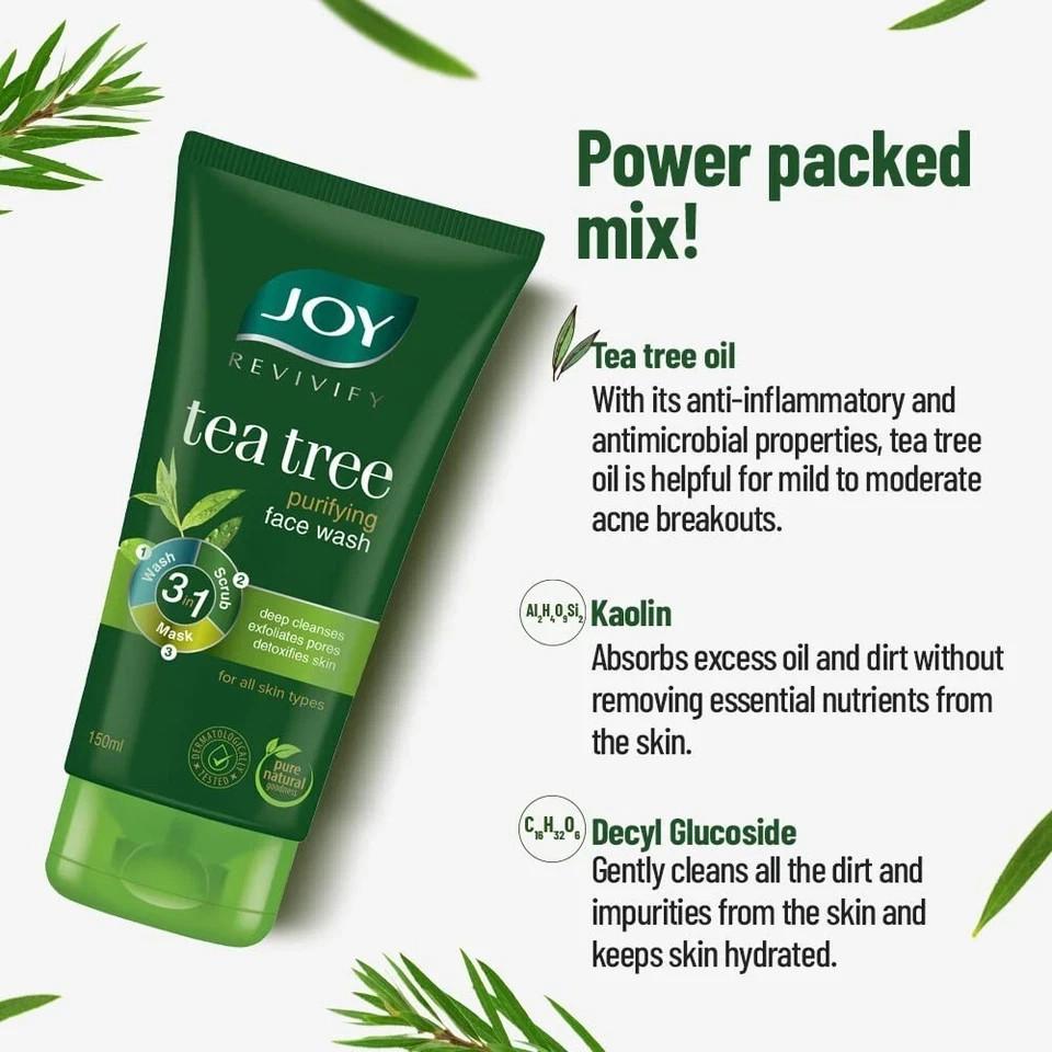 Joy Revivify Tea Tree Purifying Face Wash (150ml),