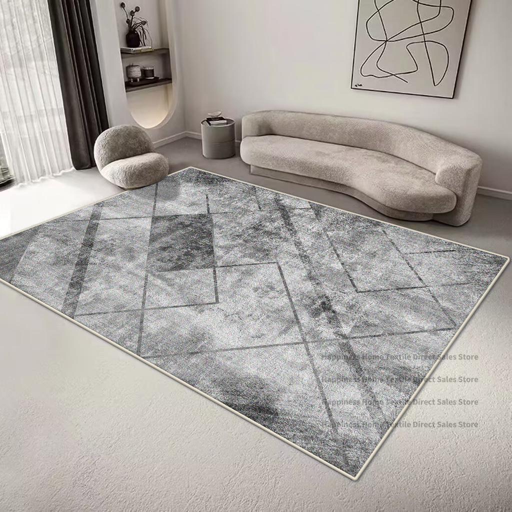 Geometrischer Teppich im nordischen Stil für Wohnzimmer Minimalismus Dekoration Schlafzimmer Große Teppiche 200x300CM Bürobereich Rutschfeste Bodenmatte