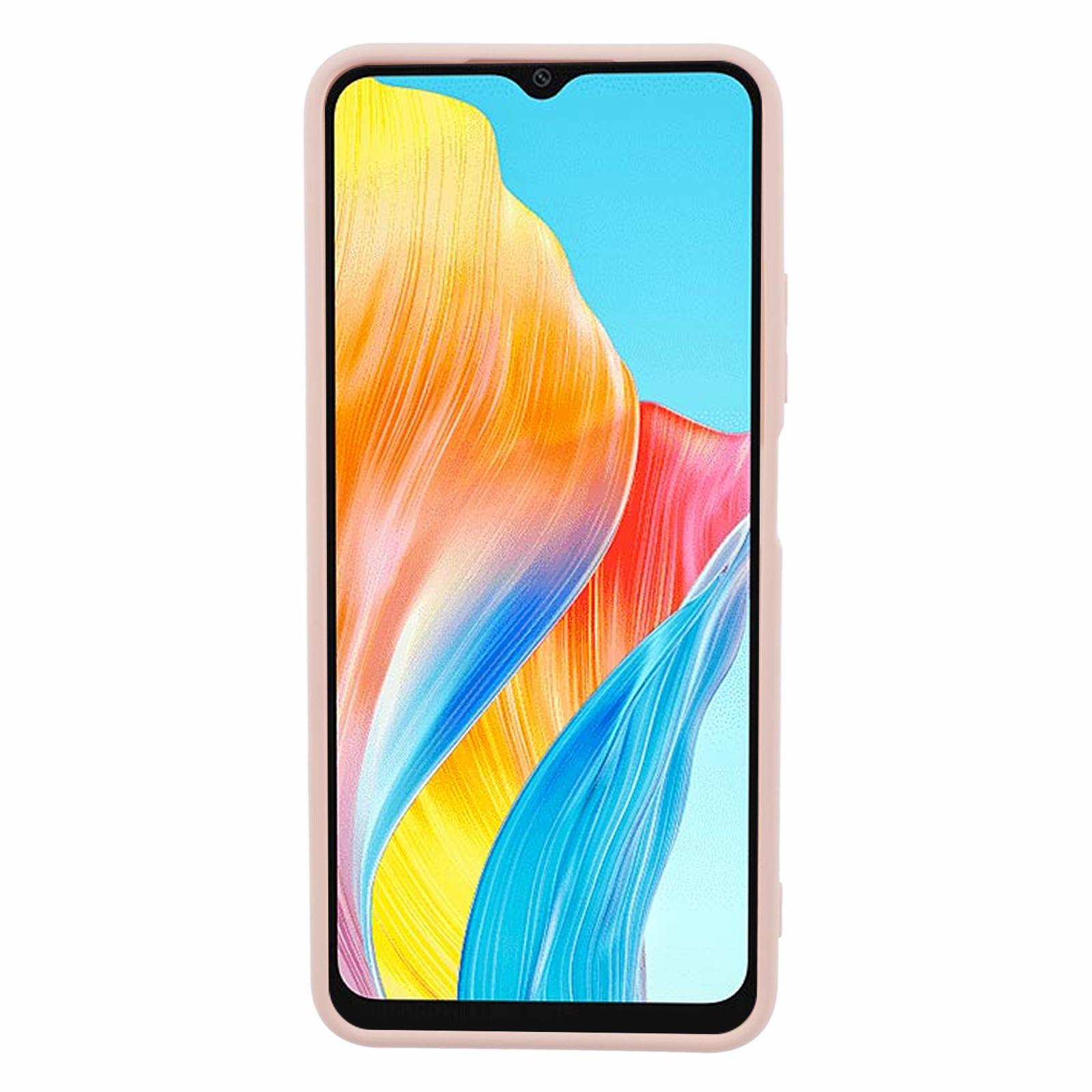 

For Oppo A38 4G/A18 4G Case Fiber Lining Inside TPU Phone Cover White