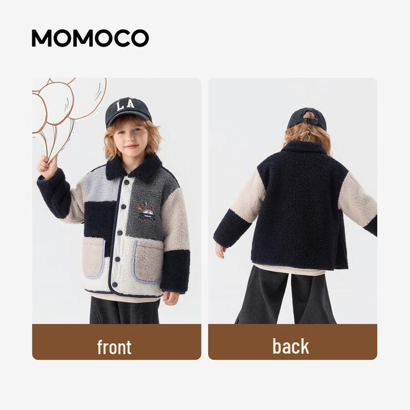 MOMOCO Boys' Winter Faux Fur Lined Padded Jacket