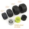 56908 Roda 43,2 mm D. Pneu de Corrida x26mm 41897 61480 45982 Coleções de Tijolos Modular GBC Brinquedo Para Bloco de Construção MOC Técnico