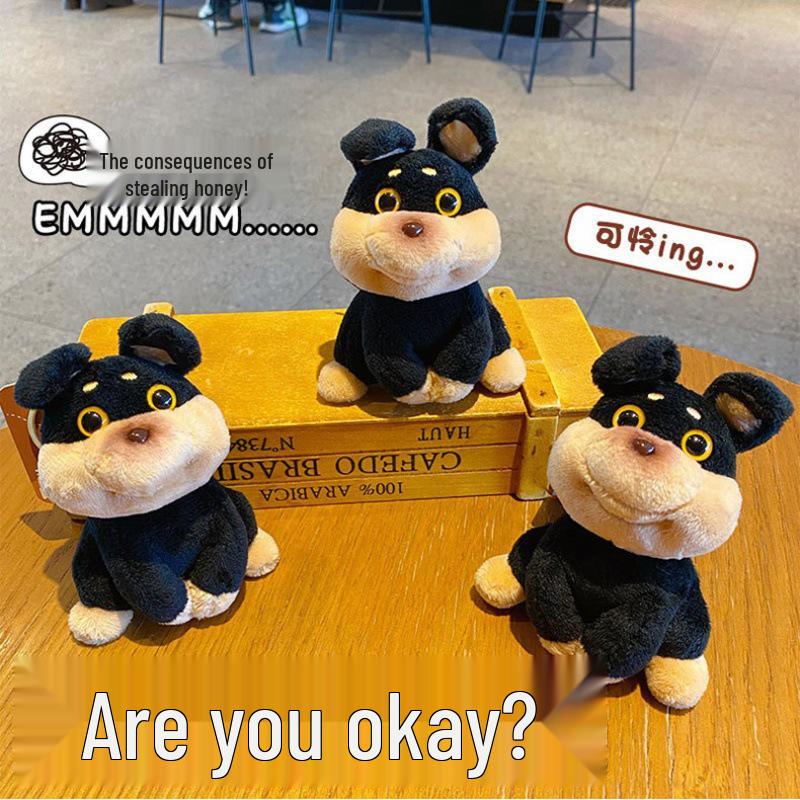 

Модный брелок-подвеска в виде щенка-пчелки: Милый привлекательный брелок для рюкзака 10 cm