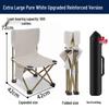 Portable Outdoor Folding Chair with Backrest for Camping, Fishing, and Art Sketching