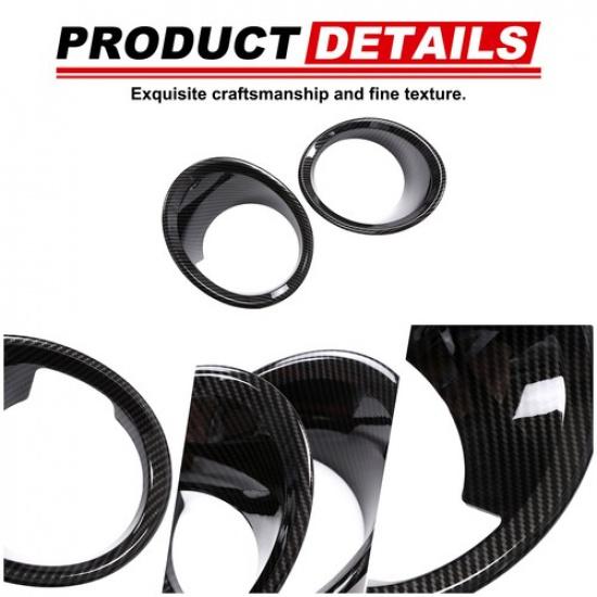 

Carbon Fiber ABS Front Fog Light Bezel Trim For BMW X1 F48 2016-