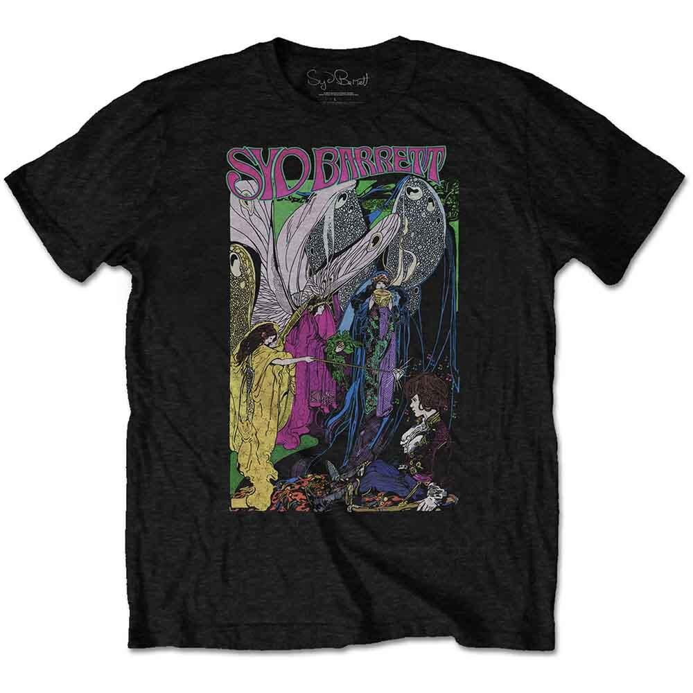Syd Barrett Fairies T-Shirt Black New Unisex T-Shirt L