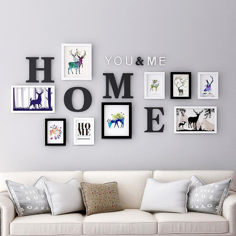 Creative Three-dimensional Text Combination Photo Wall Living Room Bedroom Decoration Photo Frame Personalized Display Painting