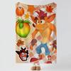 game C-Crash Bandicoot-T Throw Thick Comfort Flannel Quilt, Multi-scene Use Indoor Outdoor Daily Nap