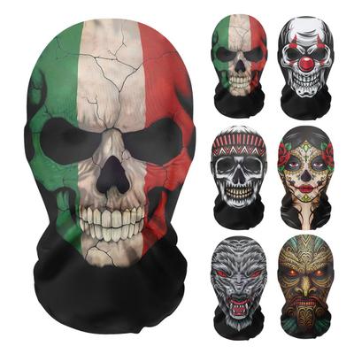 Realistic Skull Face Cushion for Adults Cosplay Celebrity Full Face Cushion Funny Skeleton Head Cover Costume for Halloween Parties