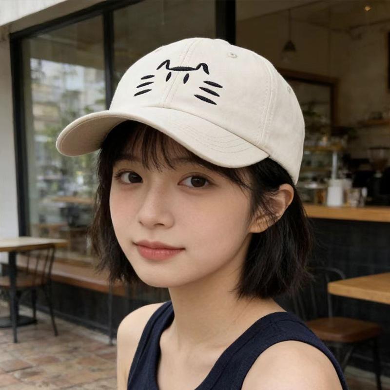 

Schoolgirl cute wind show face small sun hat outdoor travel sun protection cap M（56-58cm）