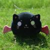 Charming Cartoon Cat Demon Plush Cushion For Relaxing Sleep And Stylish Backpack Accessory