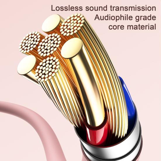 Kabelgebundene Kopfhörer, komfortable In-Ear-Geräuschisolierung, HiFi-Sound, schwerer Messinglautsprecher, empfindlicher Typ-C-Ohrhörer