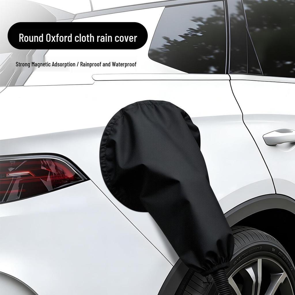 Waterproof Charging Port Cover for Electric Vehicles - Outdoor Rainproof Protection Cap