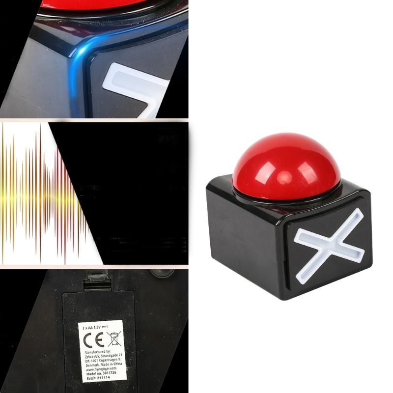 and Long lasting Kids Adult Game Answer Buzzer with Light & Alarm Sound Buzzer Buttons Talent Show Buzzer