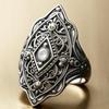 Anello da Donna in Lega Bohemien Ecologico - Design a Rombo Stile Etnico Retro (Edizione 2026)