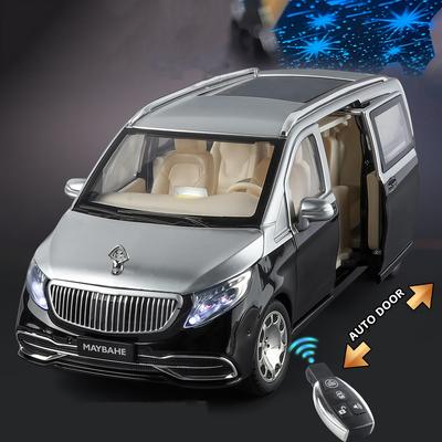Key Control 1:24 Maybachs VITO VS680 MPV Alloy Luxy Car Model Diecasts Metal Vehicles Car Model Simulation Sound Light Kids Gift