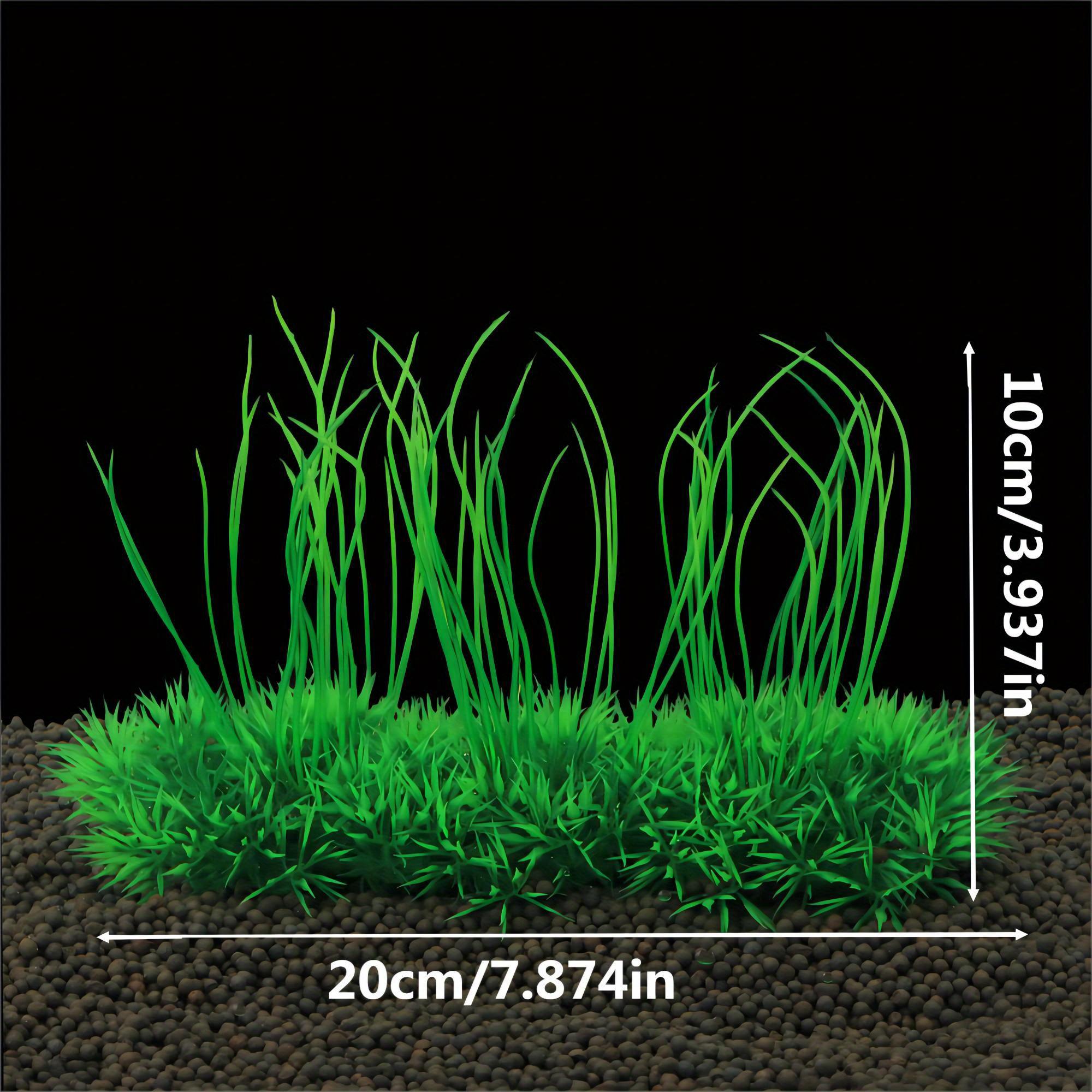 

1 шт. Пластиковое аквариумное водное растение, украшение для аквариума, искусственное декоративное зеленое травянистое растение, подводное водное растение, украшение