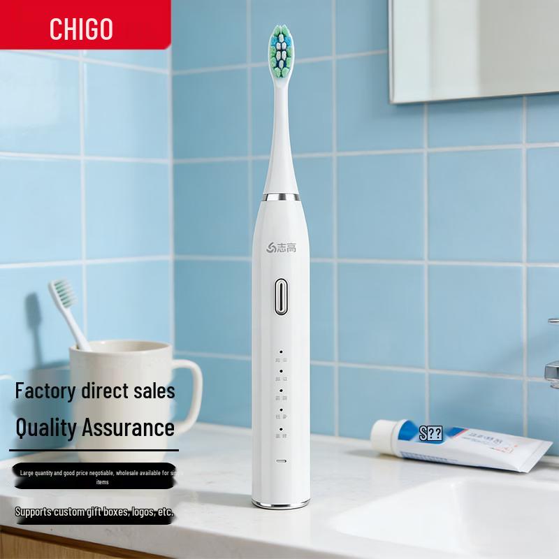 

CHIGO Portable Sonic Electric Toothbrush for Adults CN plug (adapter included)