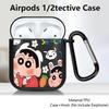 Case For Airpods 1 3 4 Pro Pro3 2 Pro2 Earphone Cases Cover Cartoon Crayon Shin-Chan
