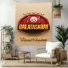 Galatasaray Pasūtījuma Jūsu Vārds Sienas Dekors Gobelēna Māksla Mājdzīvnieku piemiņai Dzimšanas dienas Kāzu ballītes Fons Ģimenes Dāvana