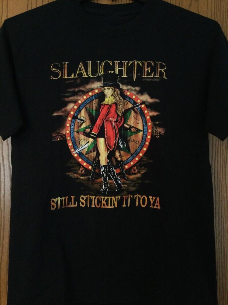 Slaughter Album Rock Concert Band Cotton Men Women Tee Shirt S To 5XL Unisex T-Shirt XXL