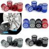 Para VOLKSWAGEN VW 4 peças Emblema de Carro Tampas de Válvula de Pneu de Roda Coberturas de Ar para Volkswagen Rline Golf GTI Bora Passat Jetta Beetle Tig