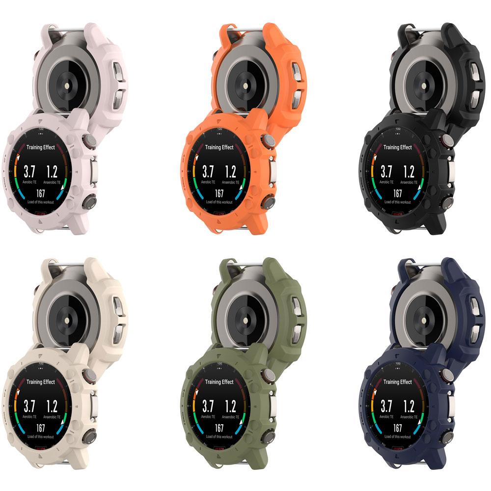 2-I-1 Deksel + Herdet Glass Film For Huami Amazfit Falcon TPU PC Skjermbeskytter & Støtfanger Beskyttelsesdeksel For Amazfit Falcon
