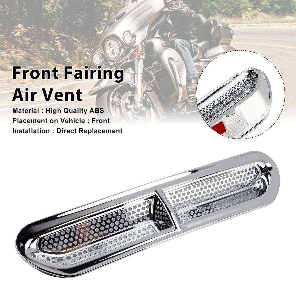 Přední kapotáž Větrací otvor Lišta Pro Touring Street Glide Electra Glide 2014-2024 Chrom