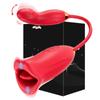 Sucking Dildo Vibrator Female Tongue Licking Telescopic Dildo G-Spot Clitoris Nipple Stimulator Female Sex Toys Adult Products