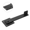 Barn Door Latch Latch Sliding Door Latch 15.2*5cm Barn Door Black Carbon Steel Flip Fence Gate Latch Practical