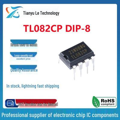 New TL082CP TL082C DIP-8 Through-Hole Operational Amplifier Chip