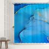 Luxury Abstract Fabric Shower Curtain Modern Black and Gold Marble Art Bathroom Shower Curtain Sets Ink Texture Bathroom Curtain