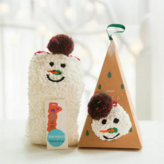 

Уютные рождественские носки из кораллового флиса: Плотный, 3D-мультяшный вышитый флис, полуторослойный, идеально подходит для дома Adult version