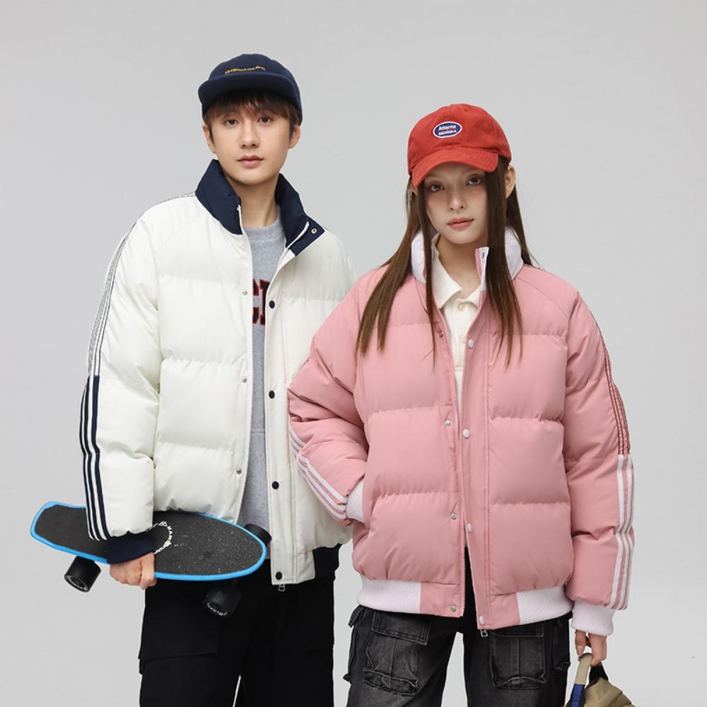 Cotton-padded Clothes Are the Same for Men and Women, and the New Winter Thickened Warm Stand-up Collar Windproof Cotton Jacket.