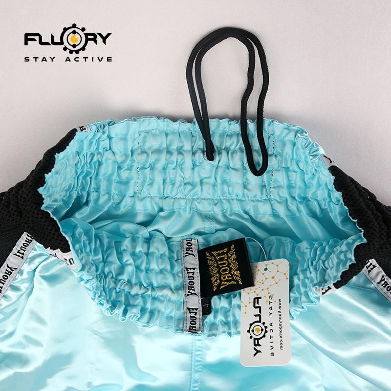 FLUORY Muay Thai Shorts Men Women Breathable Mesh Fight Boxing Sanda MMA Training