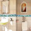 10cm*240cm Self-adhesive Waist Line Decorative Strip Bathroom Skirting Line Floor Tiles Waterproof Peel & Stick Wall Sticker