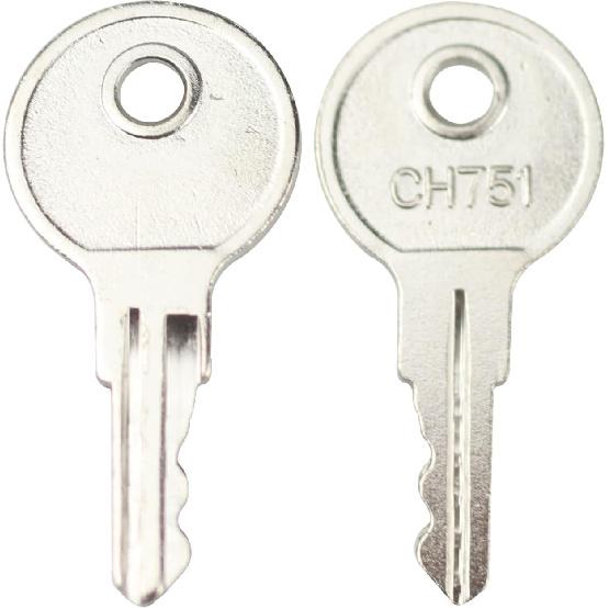 CH751 Key Universal Keys Replacement for RV Compartments Campers Storage Cabinets Door Lock T-Handles Tool Boxes Pickup Shells (Pack of 6)
