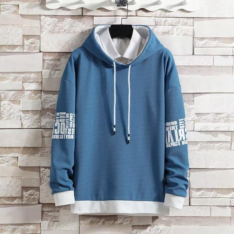 Pullover con cappuccio casual da uomo per primavera e autunno, tutto da abbinare, ad asciugatura rapida, per sport da corsa, maglie da uomo