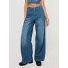 Stylish American Vintage Wide-leg High-waisted Loose Slim-fitting Straight-cut Street Jeans