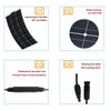 18V Monocrystalline Solar Panel 250W Flexible Solar Panel Kit Complete Panel Solar Charger DIY Connector Battery For Home Camping