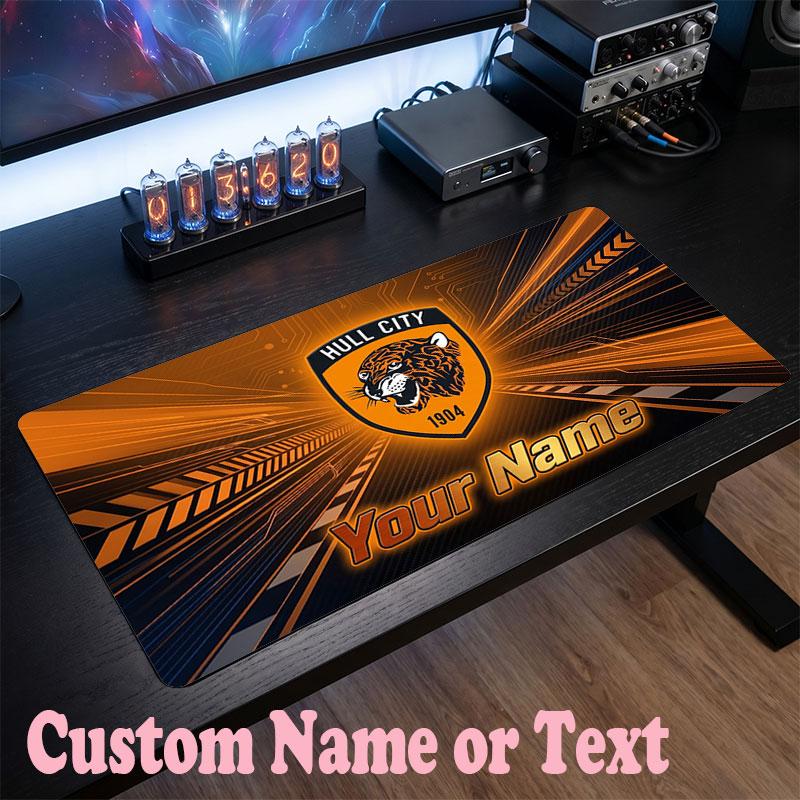 Hull FC Customized Name Text Mouse Pad, Large Desk Mouse Mat Personalized Home Office Present