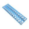 28 Piece Thread Checker Nut and Bolt Measuring Tool with 28 Standard Metric Sizes High Strength Aluminum Alloy for