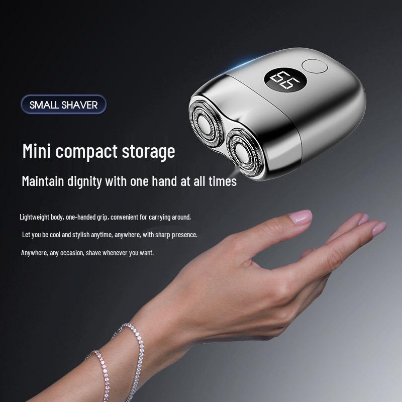 Smart Portable Men's Electric Shaver - Mini Full Body, Washable Razor for Travel