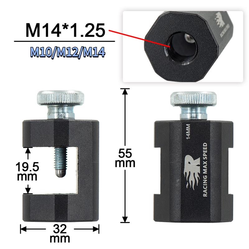 

Высококачественный универсальный инструмент для зазора свечей зажигания из алюминиевого сплава, суппорт свечи зажигания 10 мм, 12 мм, 14 мм M10