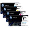 HP 655A CF450-3A 4-Color Toner Cartridge Set