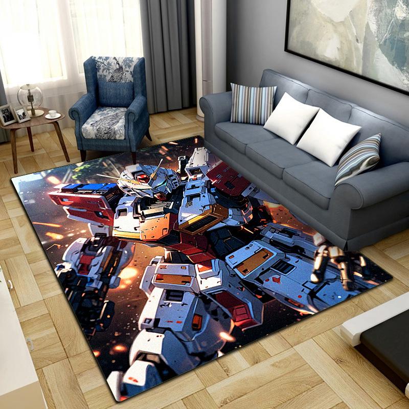 Mobile Suit Gundam Print Rug Living Room Home Fashion Decoration Office Desk Chair Carpet LXR104